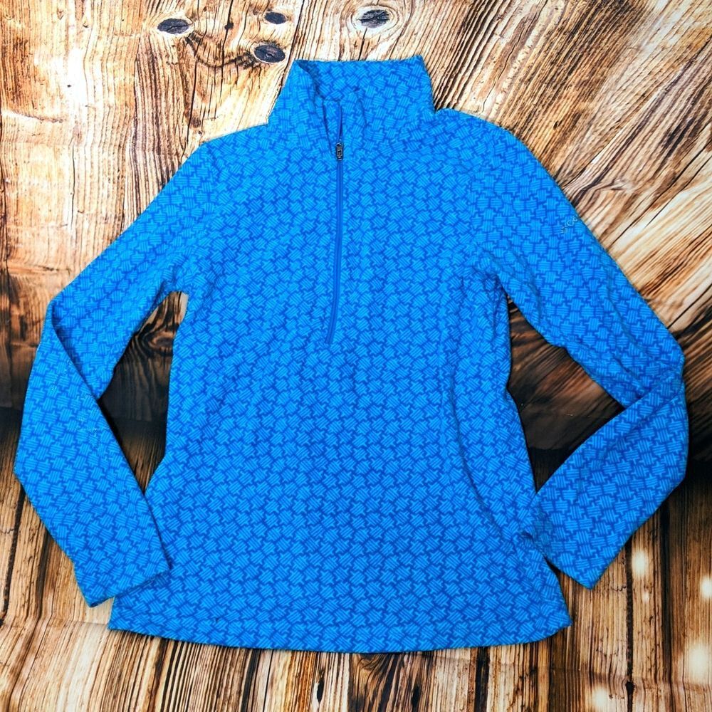 Columbia pullover quarter zip blue with flaws